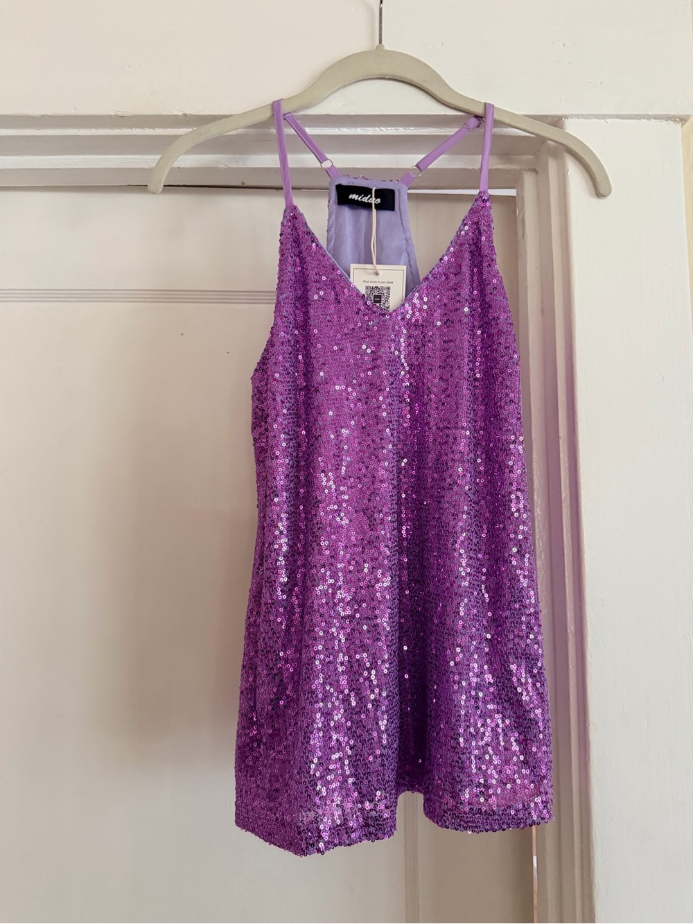 Miduo Purple Sequin Racerback Tank Top | NWT | Size Small